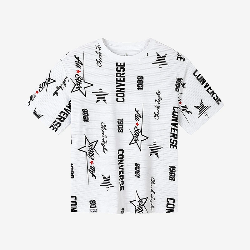 CONVERSE匡威儿童圆领春夏百搭印花童装时尚休闲T恤CNVN-TE-F720