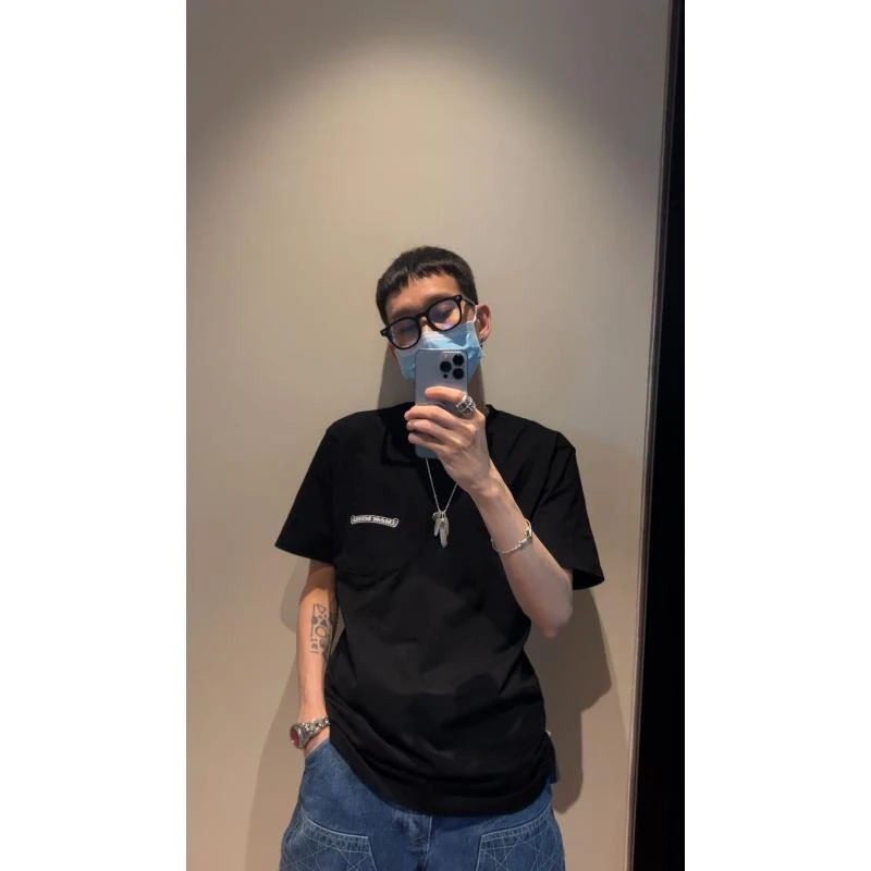 【oldchairman】黑色印花T恤 DTX0288