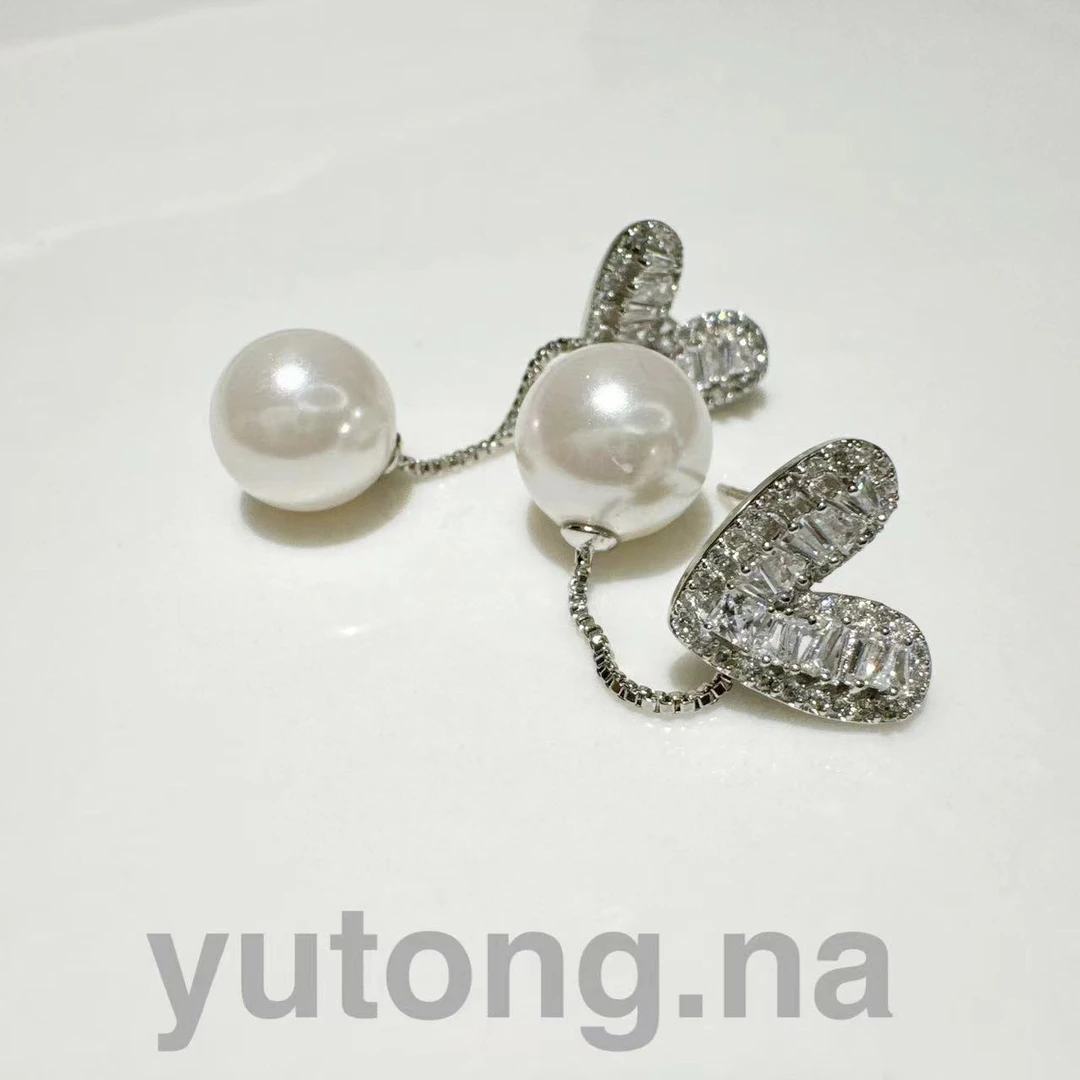 铜合金合成锆石耳饰 雨桐轻奢饰品耳环NA3875L