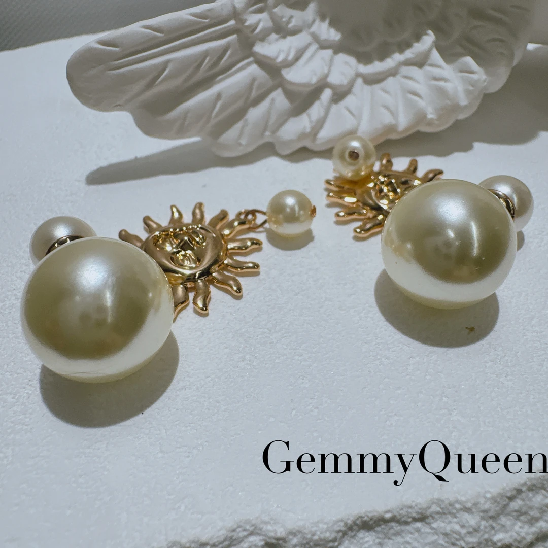 铜合金仿珍珠耳饰 GemmyQueen高定耳环GQ00761