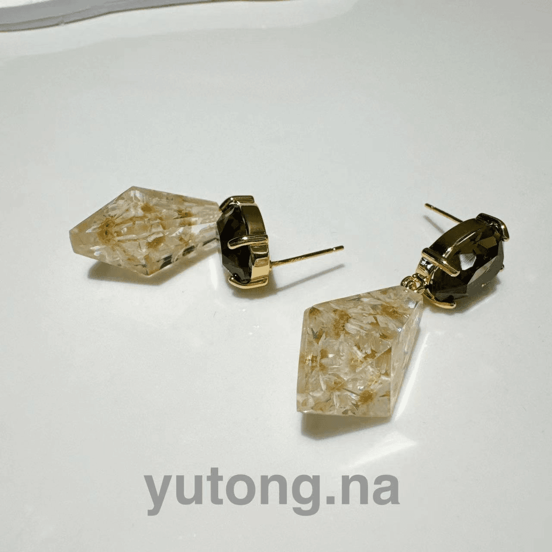 铜合金树脂耳饰 雨桐轻奢饰品耳环NA58Y47