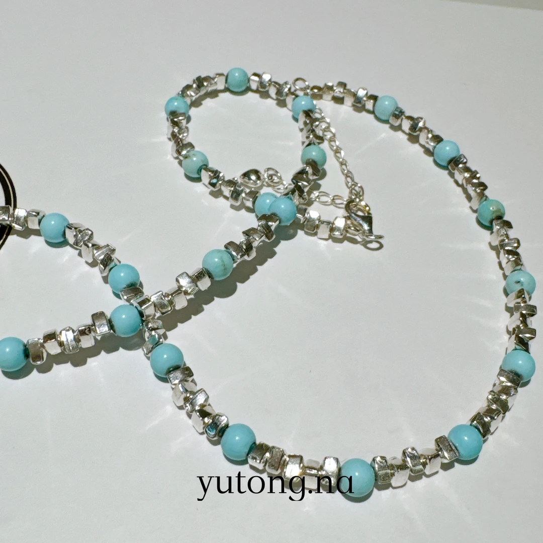 坠链均925银树脂 雨桐轻奢饰品项链NA5813S