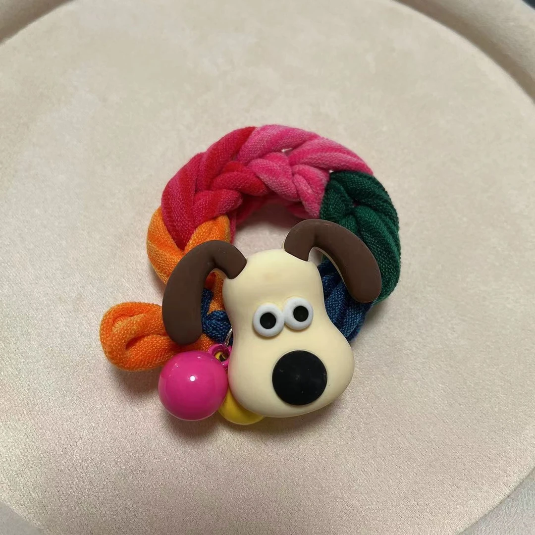 【彩虹掌门狗】婷婷同款推荐 小众弹力高弹简约时尚可爱发圈头绳