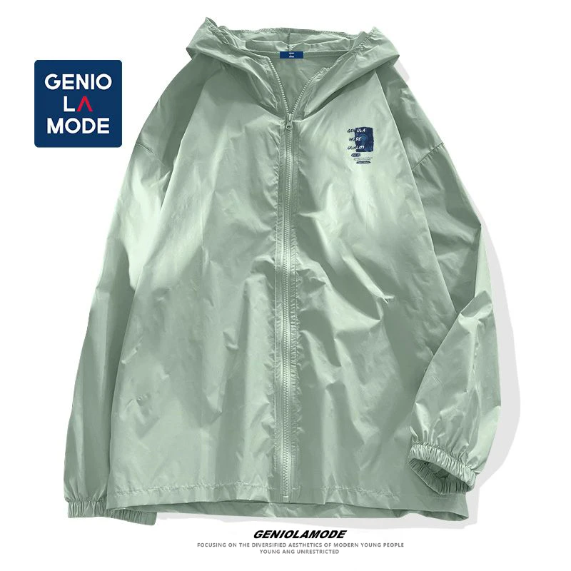 GENIOLAMODE男士皮肤衣新款冰丝钓鱼服夏季薄款透气不闷热上衣男