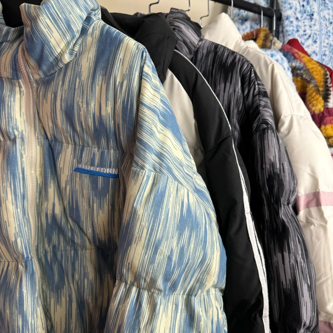 复古百搭加厚冬季扎染美式外套卫衣