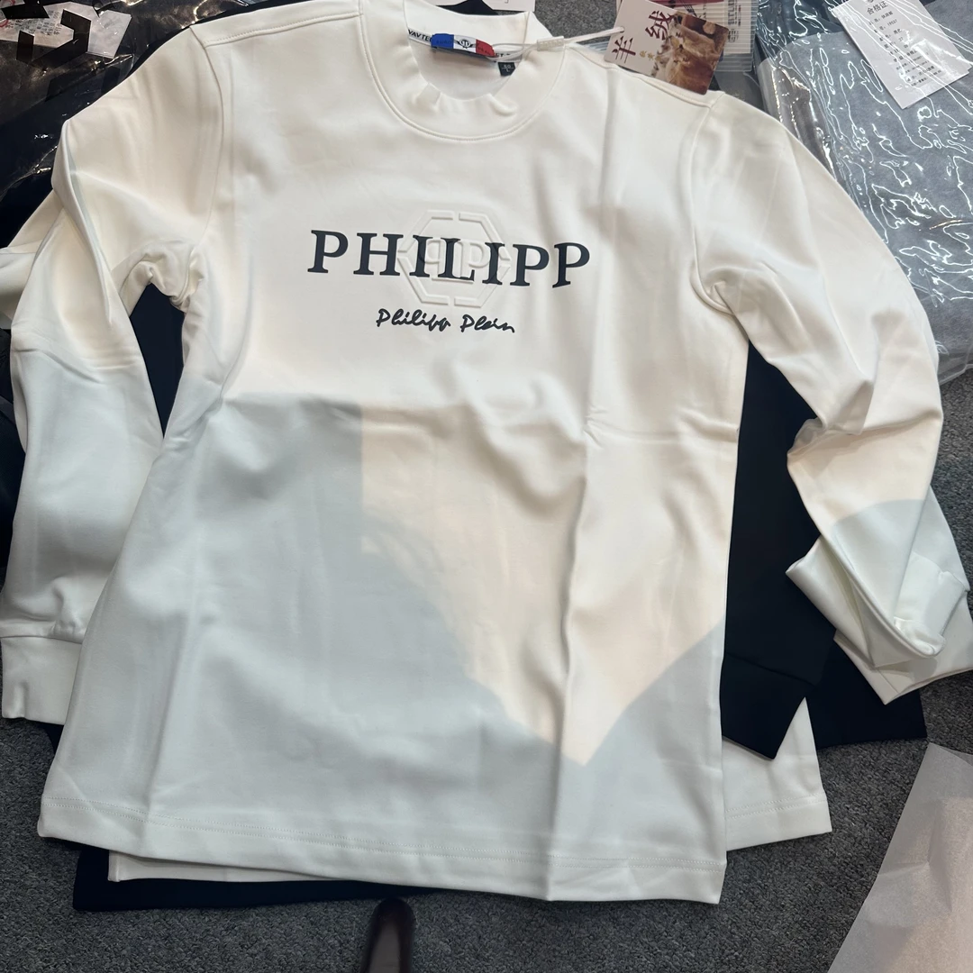 23年秋冬新品中领时尚潮流百搭磨毛长袖男士打底衫