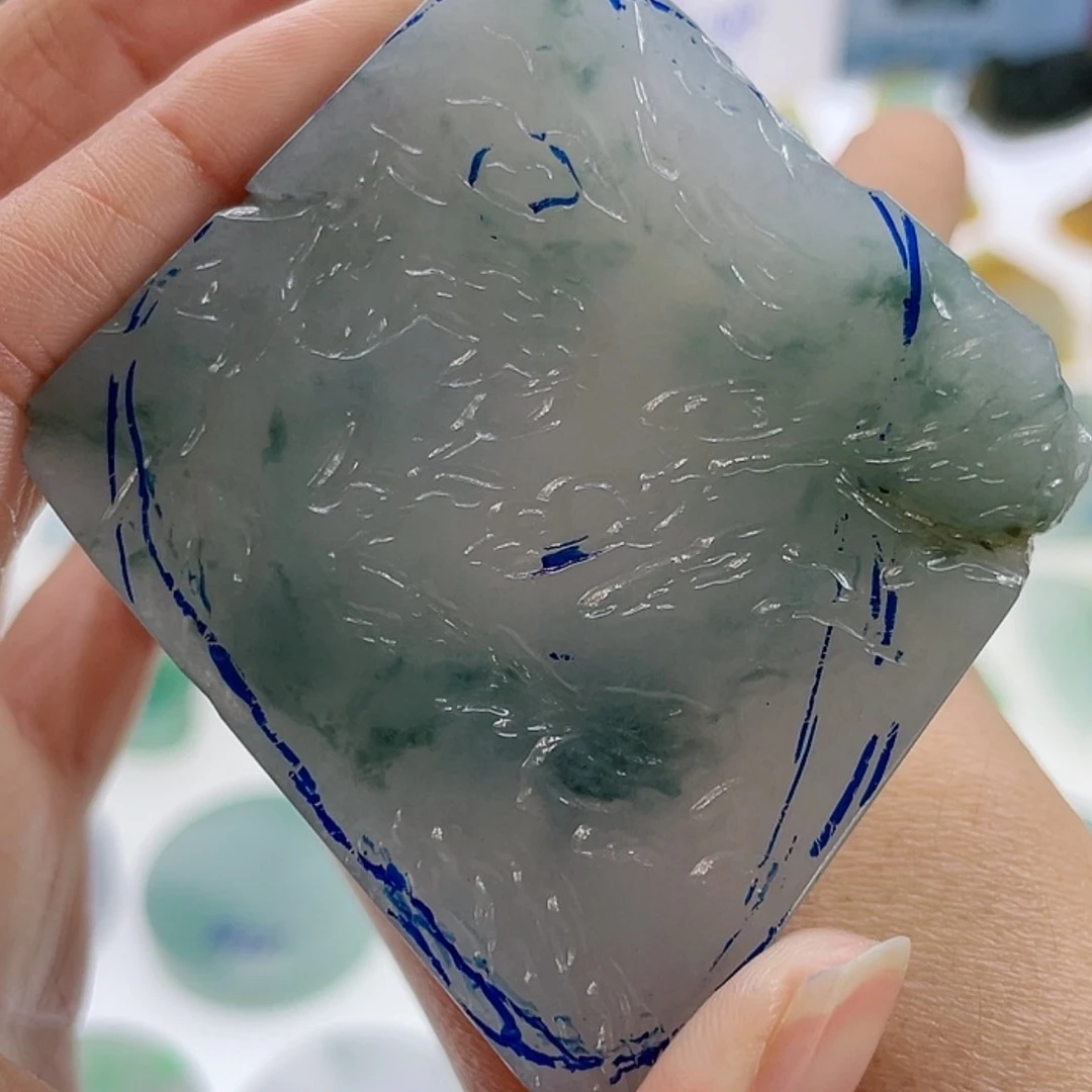 【闪购商品】定制翡翠未镶嵌心*雨