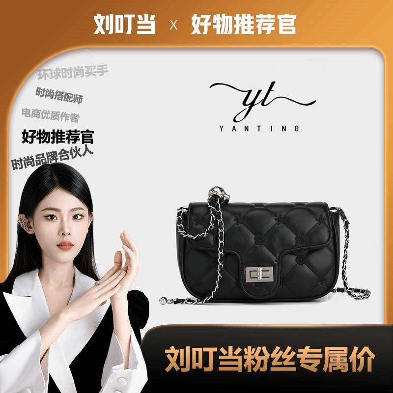 夏季新款时尚小金球小包百搭单肩斜挎包（YT8020链条小方包）无礼盒