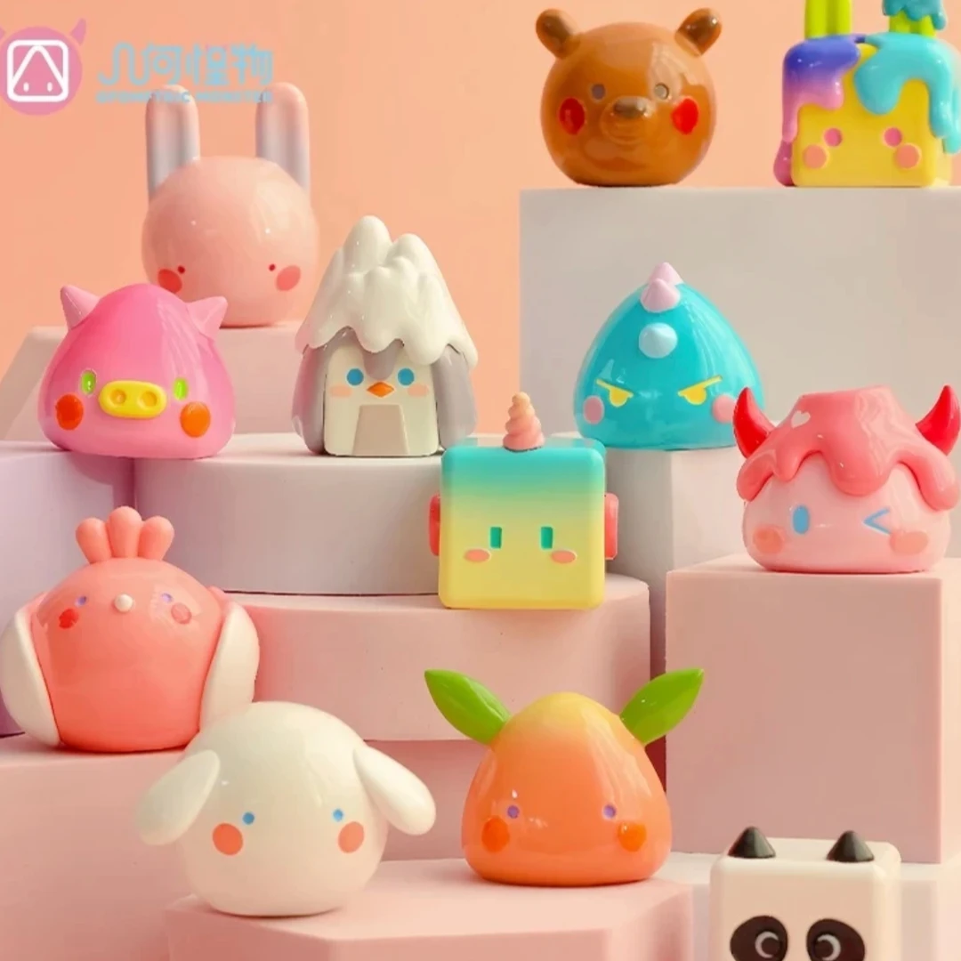 （拆盒）几何怪物闪耀之境萌粒盲盒潮玩