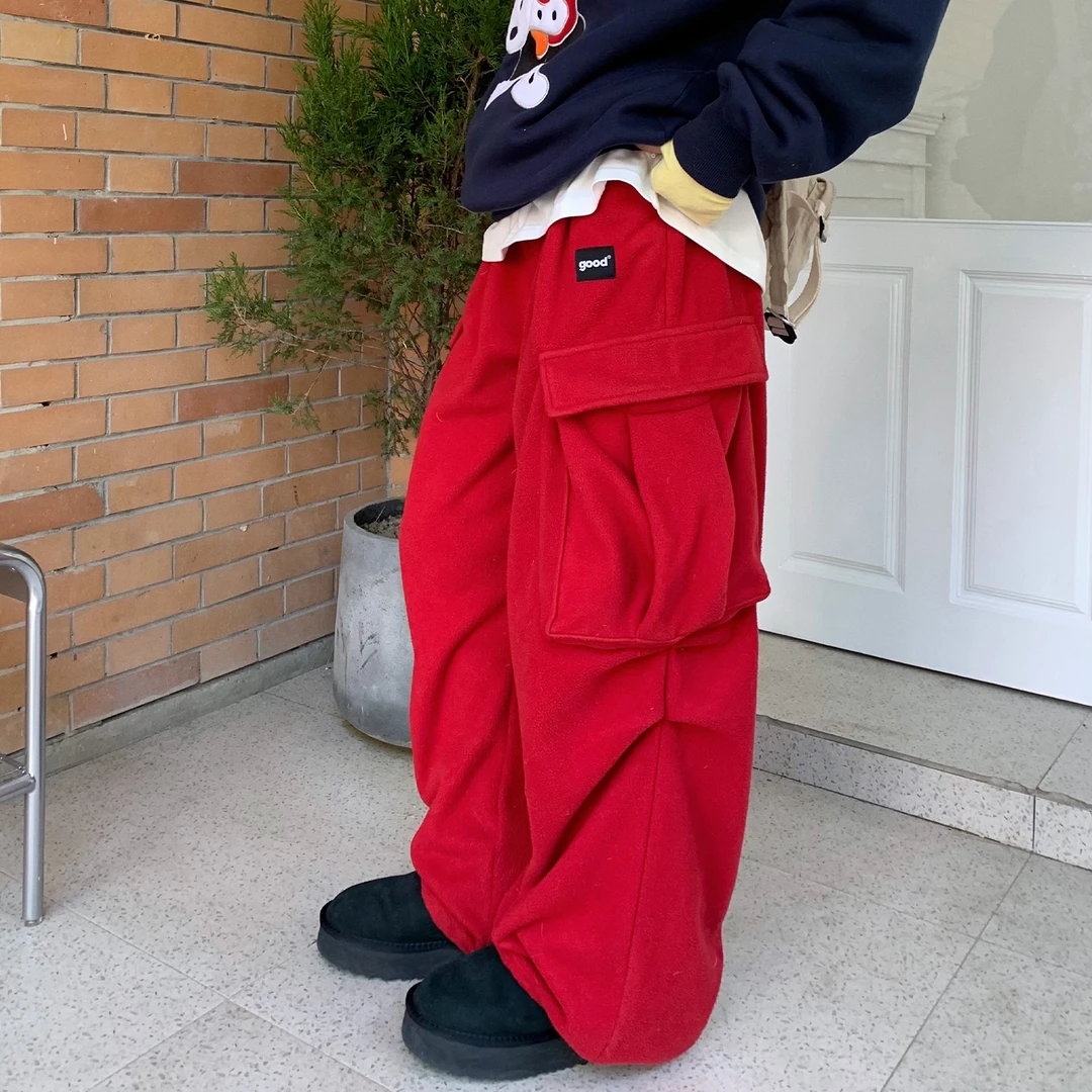 美好商店摆脱秋裤双面摇粒绒工装裤