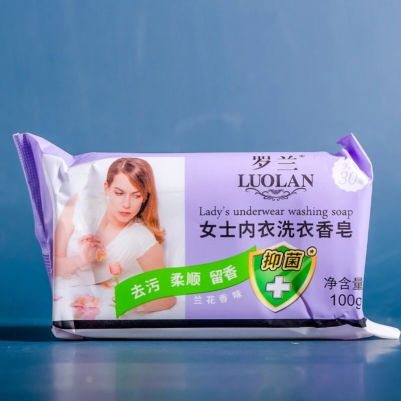 罗兰女士内衣洗衣香皂100g。