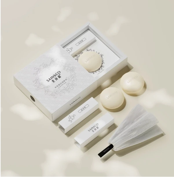 SAINSCO圣诗蔻羊奶蛋白润肤皂100g。