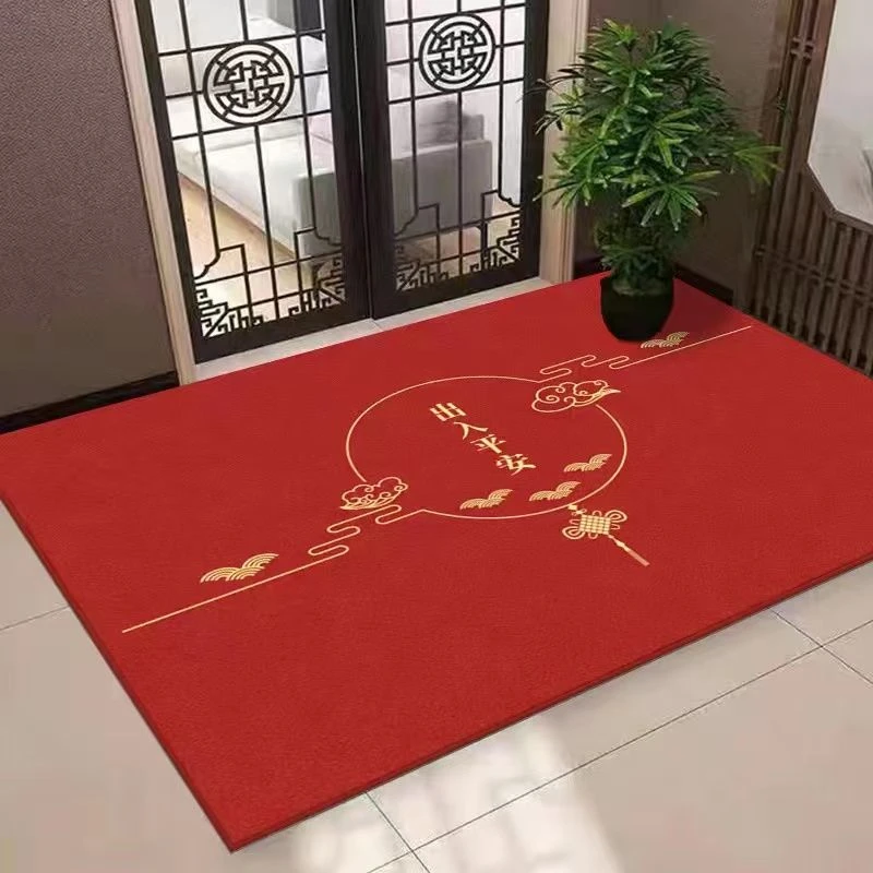 乔迁红色门口地垫家用玄关进门垫耐脏入户门地毯吸水地垫门垫脚垫
