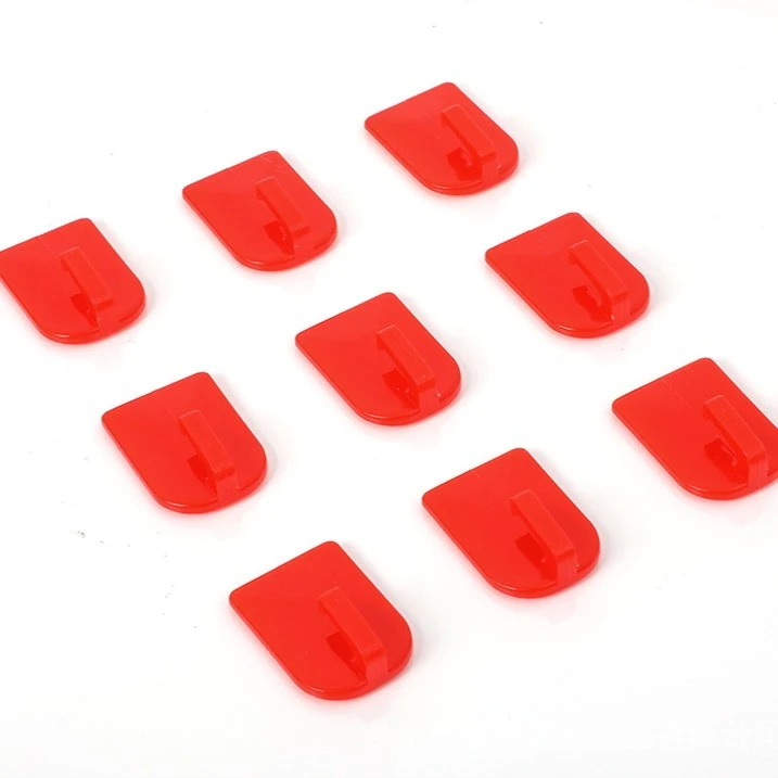 喜庆红色小挂钩乔迁婚庆节日装饰配件粘钩强力满胶挂钩