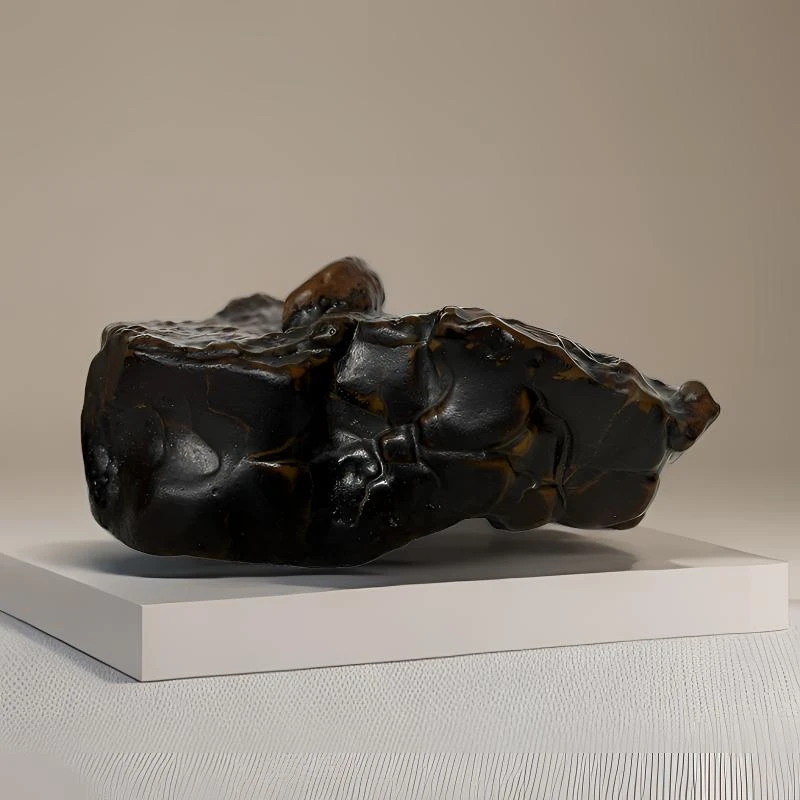 石韵天成04阿拉善天然戈壁奇石沙漠漆造型摆件观赏石摆件直播链接