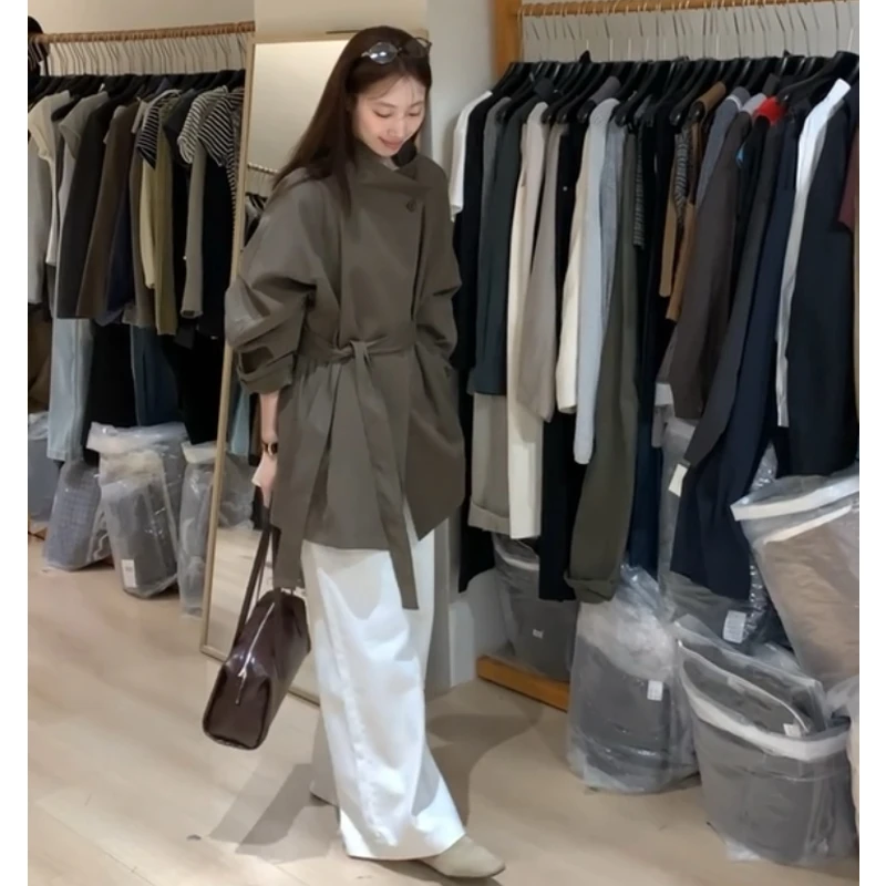 风衣外套女2024早秋季新款小个子大衣英伦风今年流行韩系气质短款