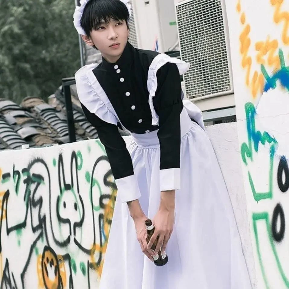 新款秋冬简约情调趣味男仆装cosplay服装角色扮演制服动漫二次元