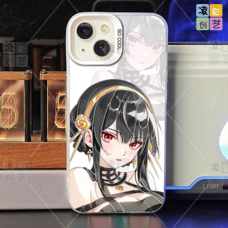 凌彩创艺适用苹果华为小米动漫间谍过家家周边约尔大孔IMD彩银壳