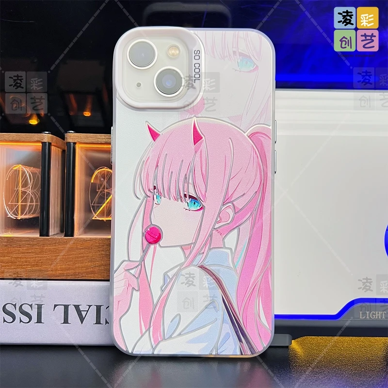 凌彩创艺适用于苹果小米动漫国家队02零二合集大孔IMD彩银透银壳