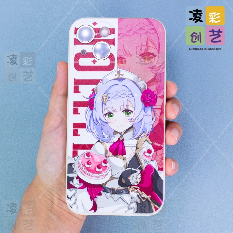 凌彩创艺苹果15oppo荣耀vivo华为手机壳二次元游戏诺艾尔直边软套
