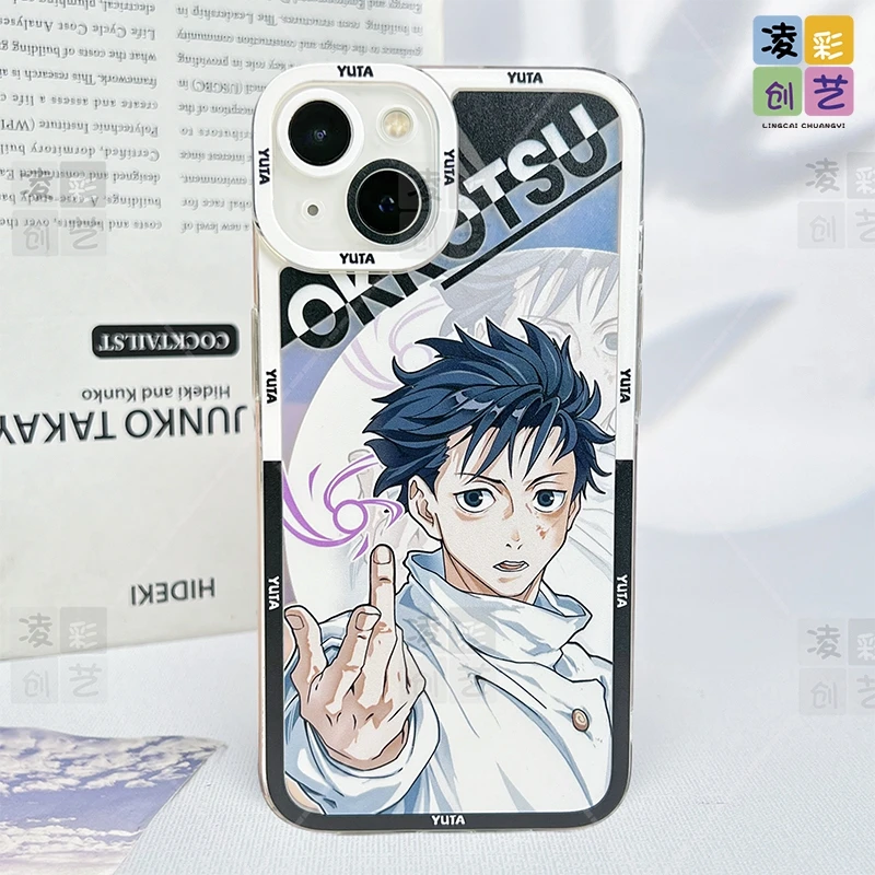 凌彩创艺苹果15华为oppo小米咒术回战乙骨忧太创意二次元天使眼壳