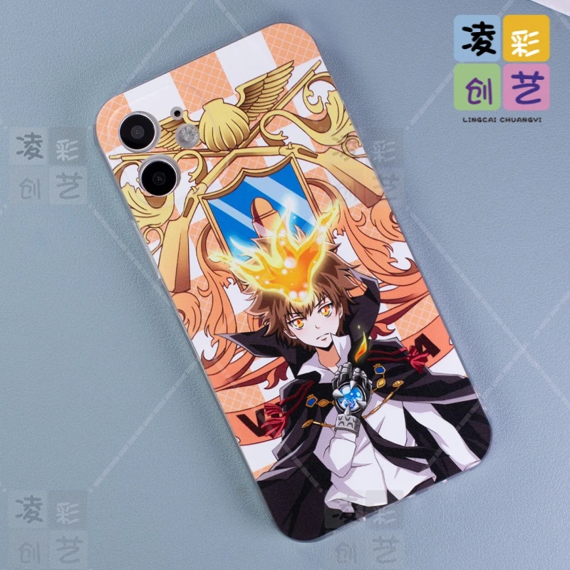 苹果15oppo vivo华为荣耀小米手机壳泽田纲吉透明壳硅胶防摔软套