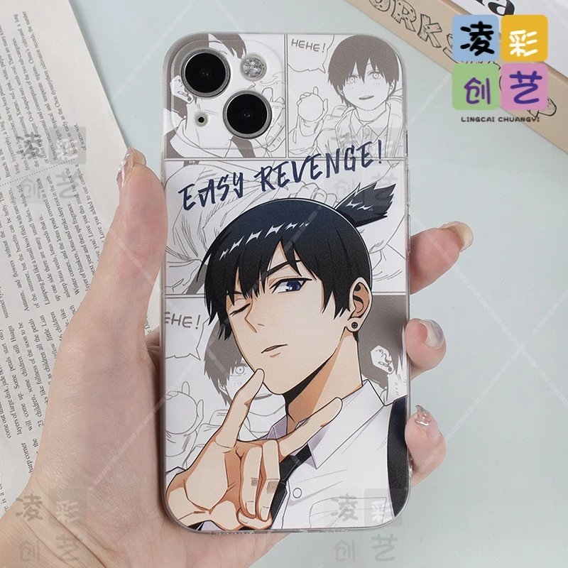 凌彩创艺苹果oppo荣耀vivo华为手机壳二次元电锯人早川秋直边软壳