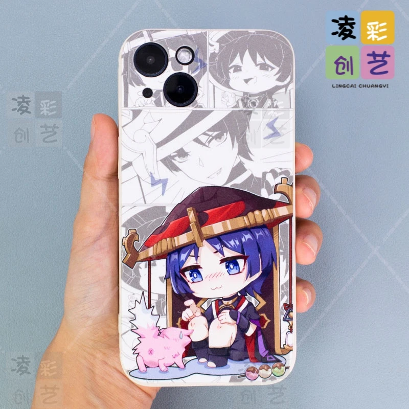 凌彩创艺苹果15oppo荣耀vivo华为手机壳二次元游戏散兵直边保护套