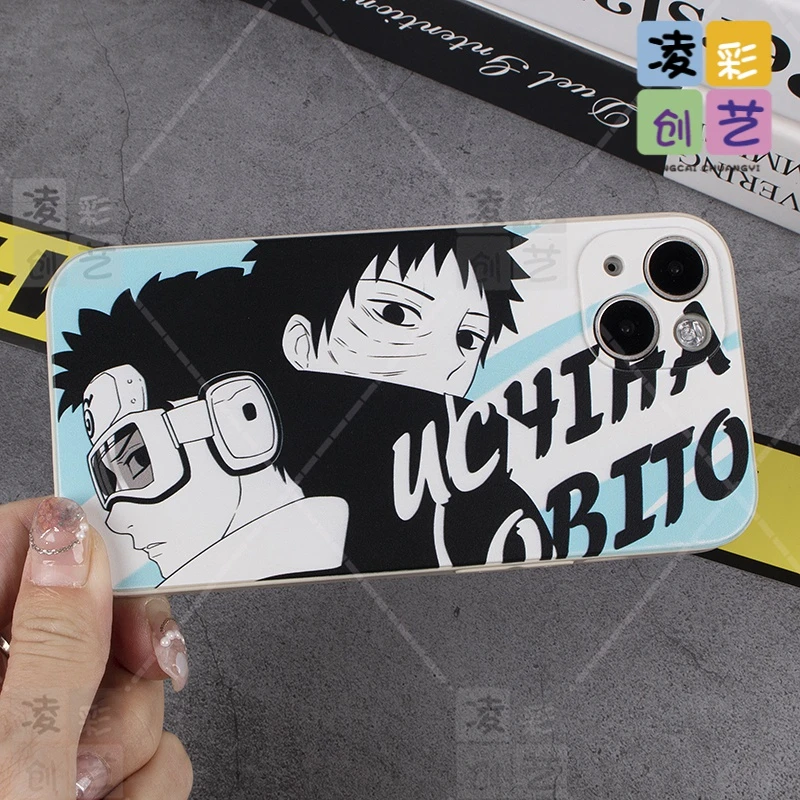 苹果15oppo vivo华为荣耀小米手机壳宇智波带土直边防摔软壳个性