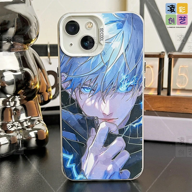 凌彩创艺适用于苹果华为小米二次元动漫咒术回战五条悟IMD彩银壳