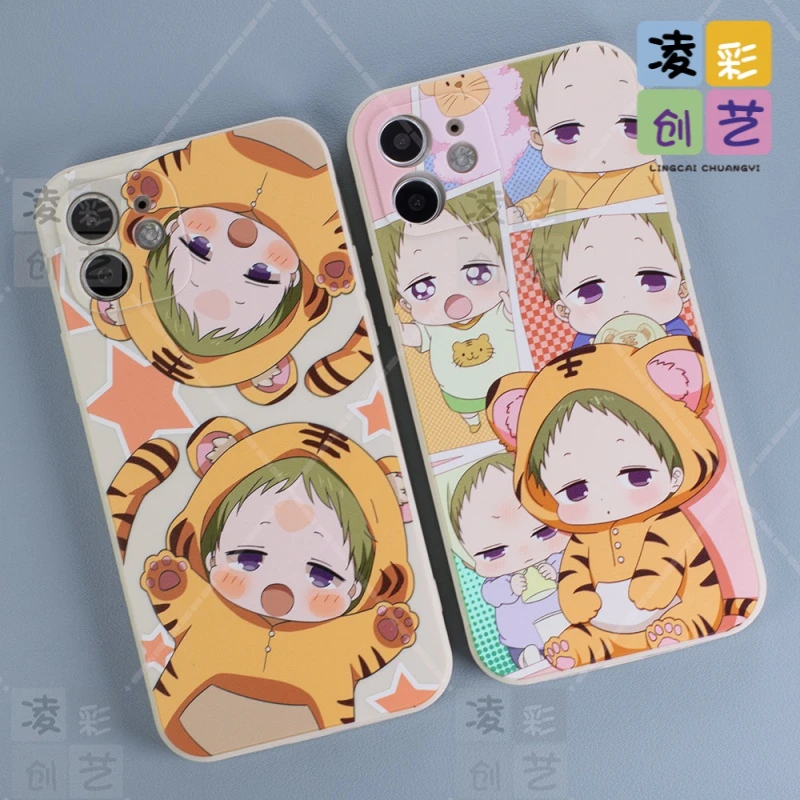 苹果oppo vivo华为荣耀小米手机壳两只老虎液态直边古董白保护套