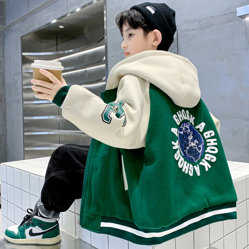 童装男童秋装外套春秋款2023新款儿童衣服男孩秋季中大童棒球服潮