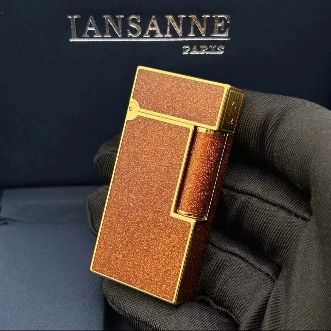 法国琅桑气体打火机 砂金红气体斜火机 高端气体打火机