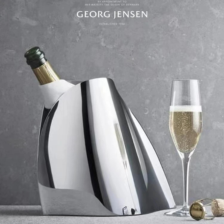 Georg Jensen乔治杰生香槟桶 不锈钢冰桶红葡萄酒冰镇啤酒冰块桶