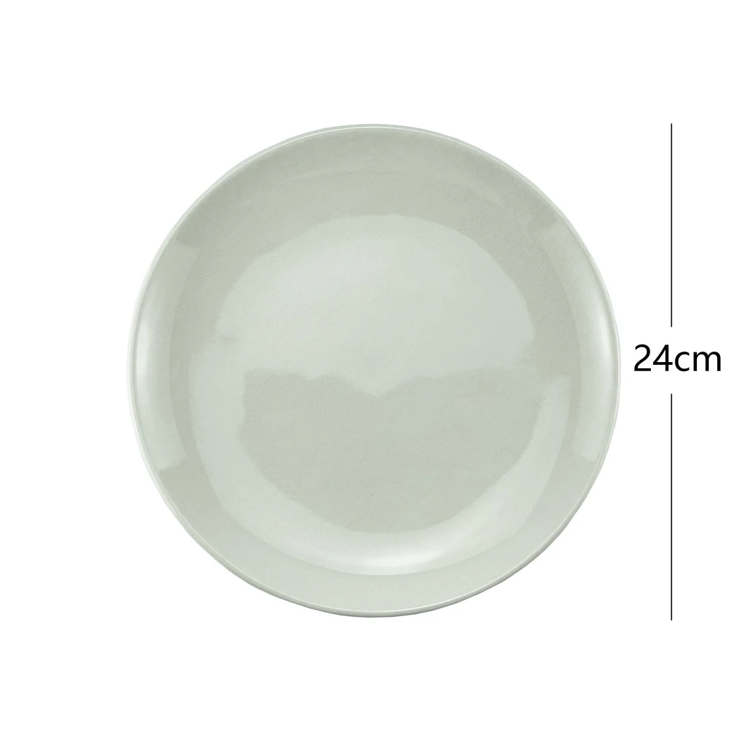 RAK NANO PLATE RIMLESS 马卡龙色冰裂纹高颜值家用餐盘 24cm