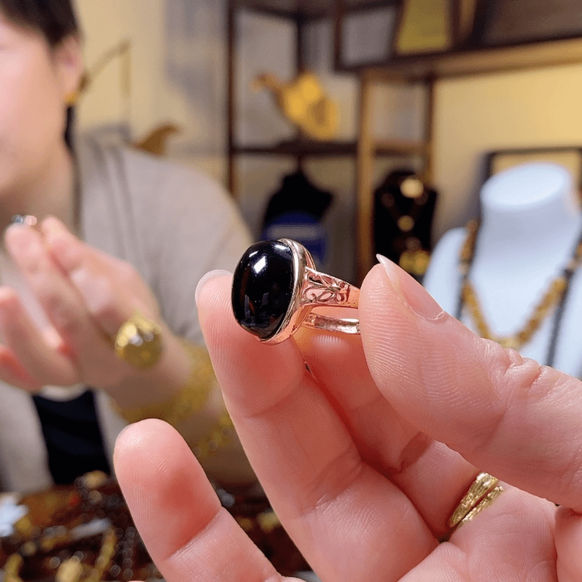 【闪购商品】琥珀戒指未镶嵌