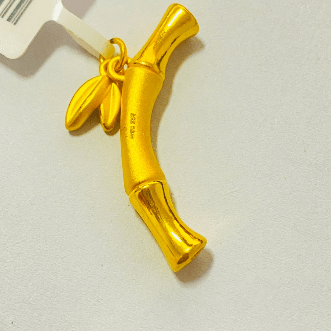 足金999 竹叶弯管  2.21