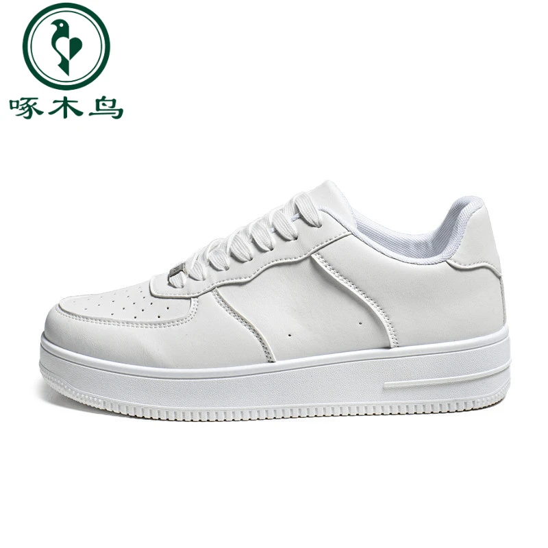 啄木鸟男鞋夏季男鞋新款透气小白鞋子男款潮流百搭厚底运