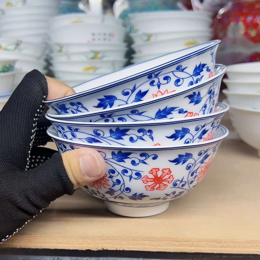 碗青花缠枝米饭碗5.5