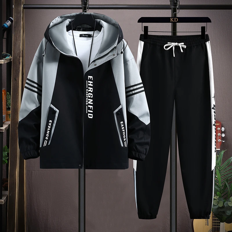 男士运动时尚休闲初中连帽潮流青少年外套宽松帅气韩版夹克薄款