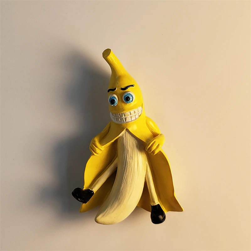卡通趣味创意立体香蕉君磁性冰箱贴手工彩绘家居装饰品收藏伴手礼