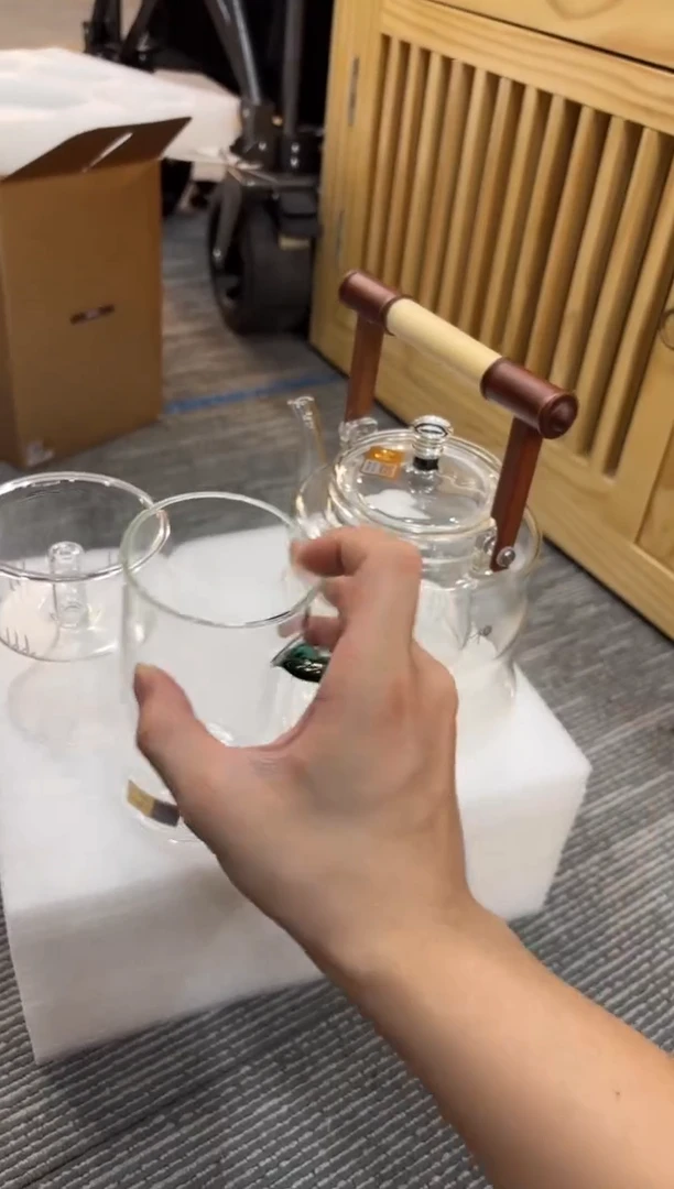 【闪购商品】禾器君卿壶双内胆+清予杯墨绿色
