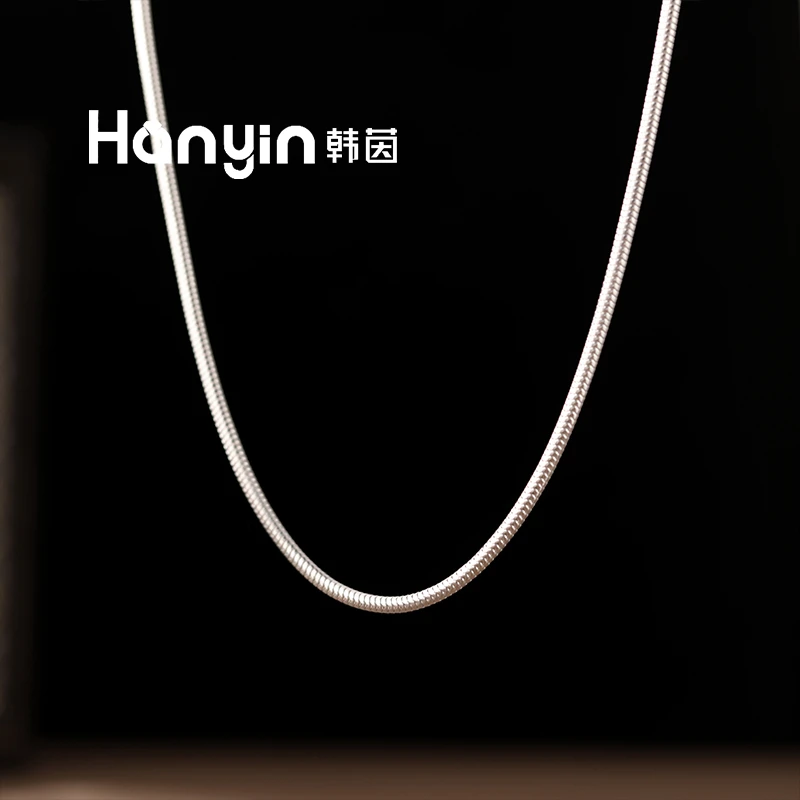 铜合金项链 时尚百搭气质光面素款蛇骨链个性设计感冷淡风锁骨链
