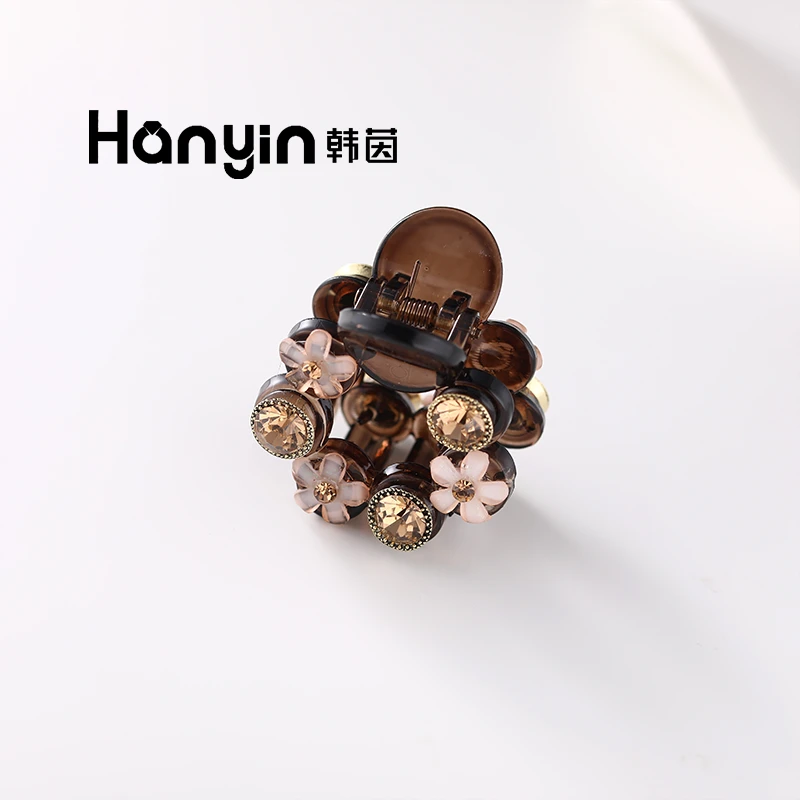 优雅韩系闪耀花环小抓夹半发夹时尚气质精致刘海小夹子百搭韩版女