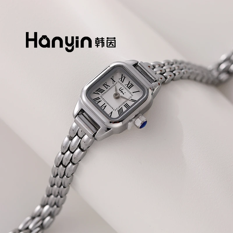 手表气质轻奢百搭女士防水腕表精致女款小众学生ins小巧方形