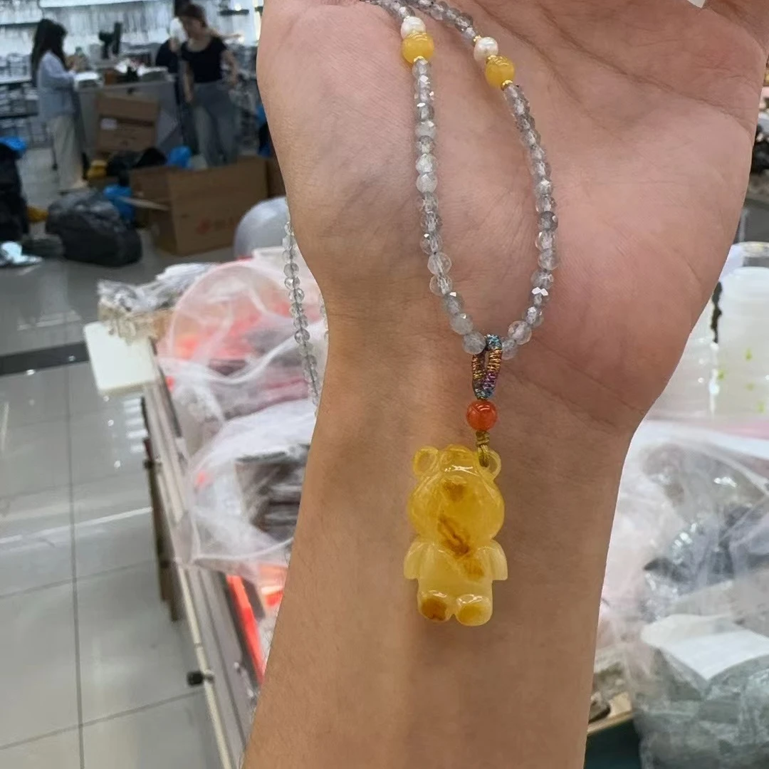 铜合金项链 小熊时尚气质百搭项链