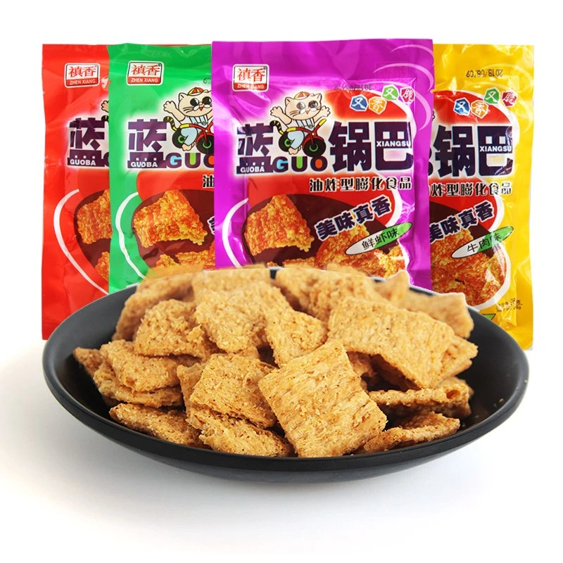 8090童年零食老牌禛香麻辣碳水膨化食品潮州特色休闲小吃香脆零食