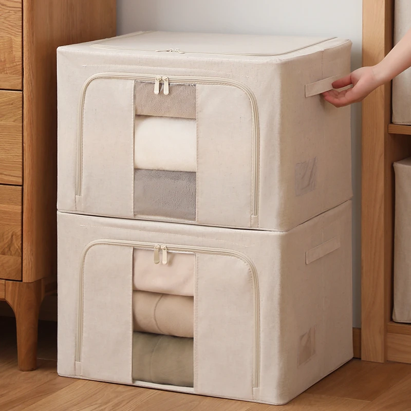 【乡村兄妹专属】超大衣柜衣服收纳箱家用防潮布艺衣物袋折叠储物筐