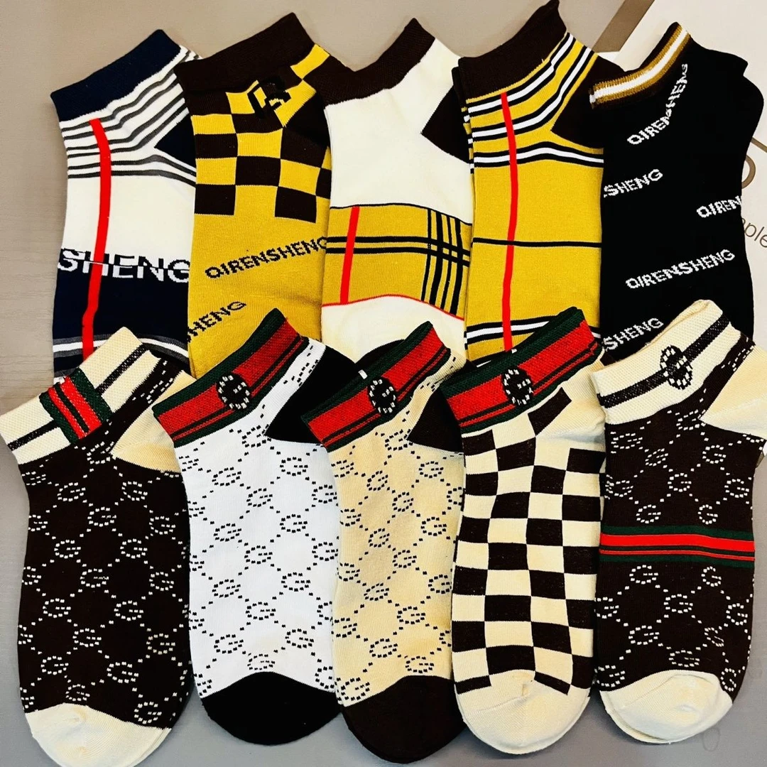 袜子男士秋冬季短款透气防臭男生船袜ins韩版浅口短袜百搭短筒袜