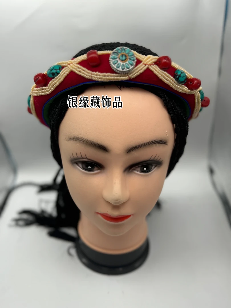 西藏民族风女士头饰 藏族女士头饰 大人儿童女士藏族女士头饰发饰
